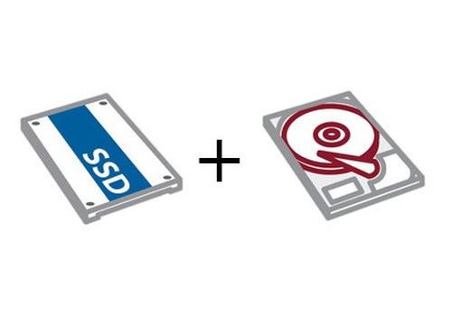 Cas où 2 disques durs sont choisis (ou SSD + DDur)