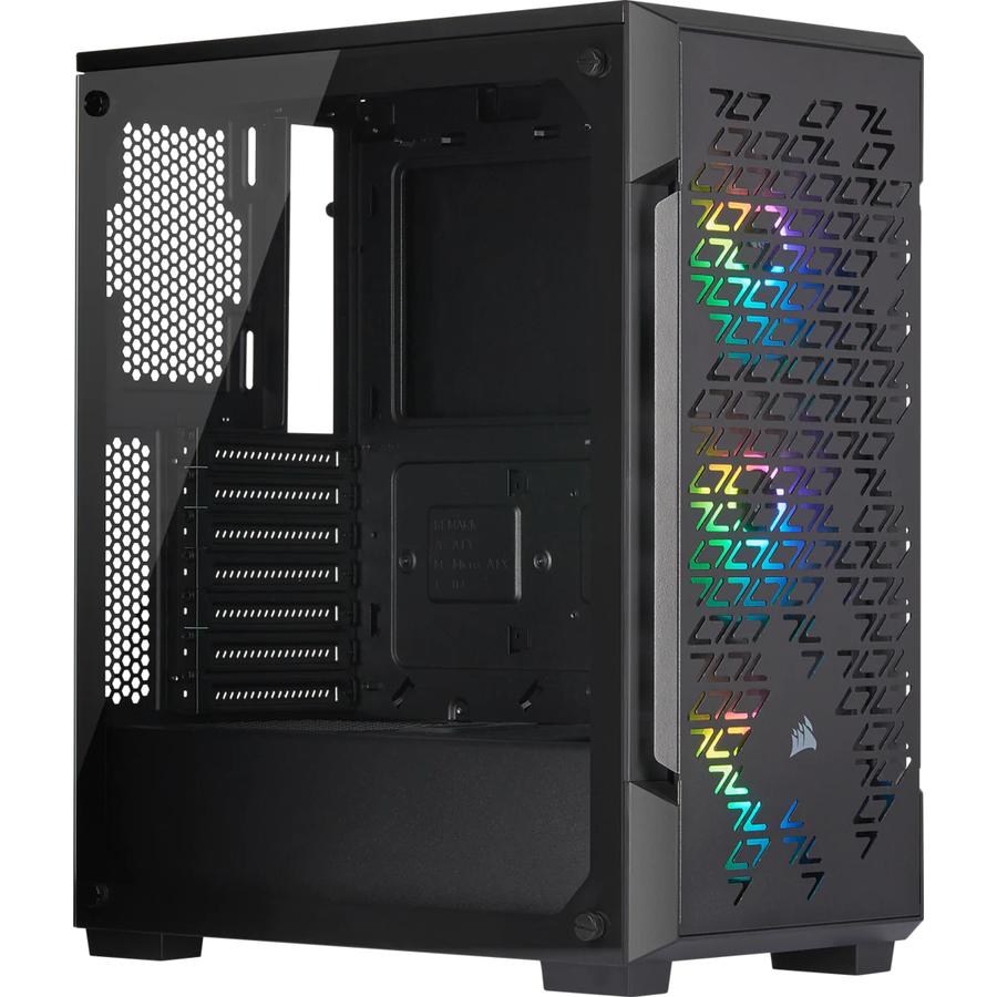 Boitier Corsair ICUE 220T RGB Noir 4 ventil 12cm (dont 1 rajouté par nos soins)