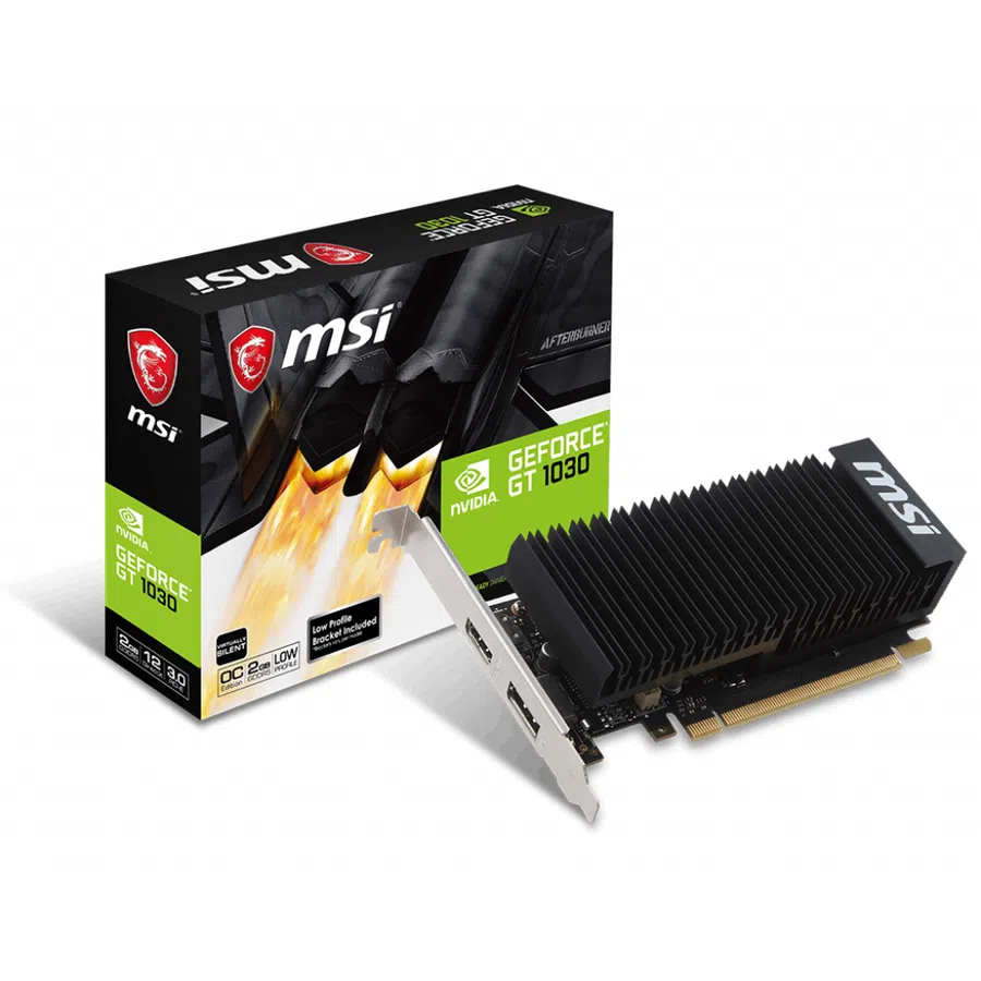 Nvidia GeForce GT-1030 2Go DDR4 (MSI/Gigabyte/ASUS)