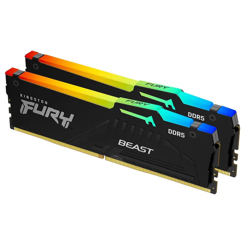 64Go DDR5 5600Mhz Kingston Fury Beast RGB (2x32Go)