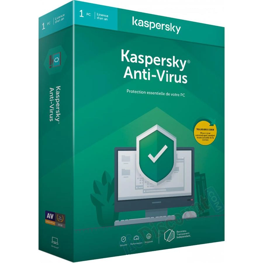 Kaspersky Anti-Virus licence 1 poste 1 an